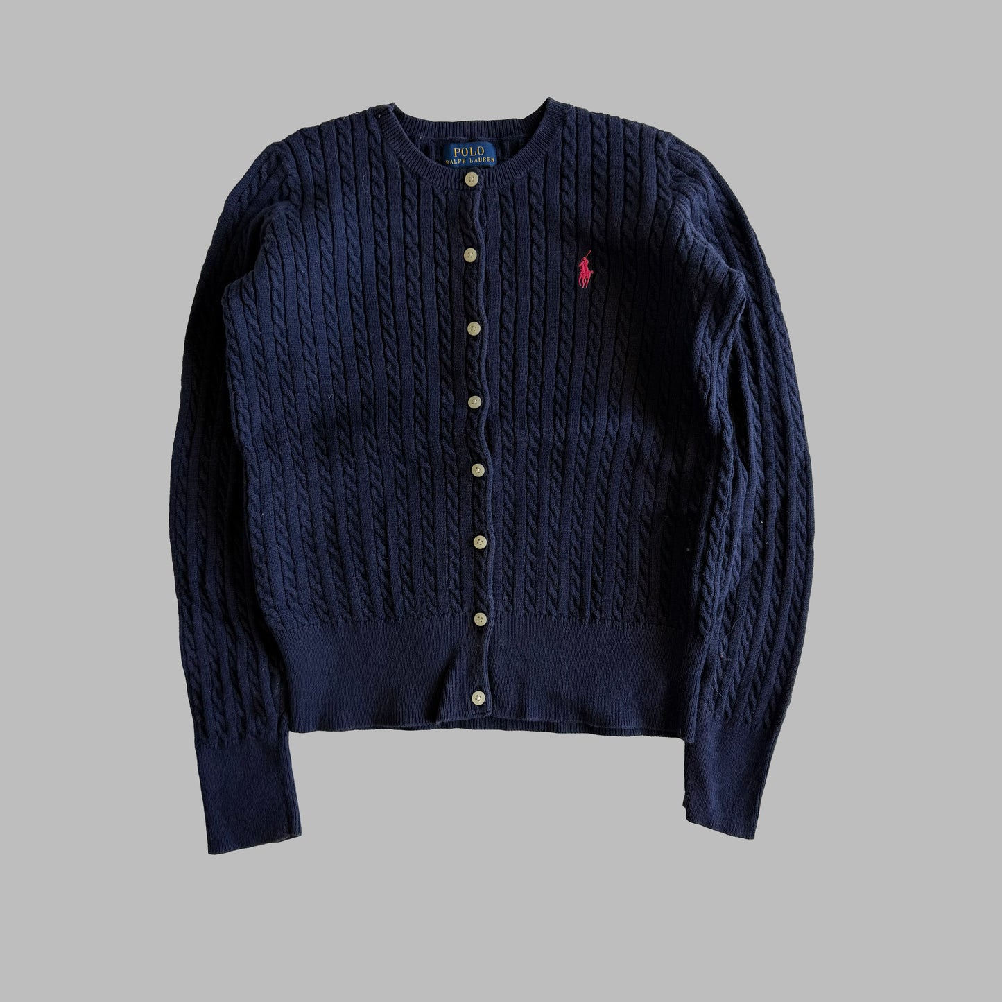Ralph Lauren Cable Knit Cardigan - Small