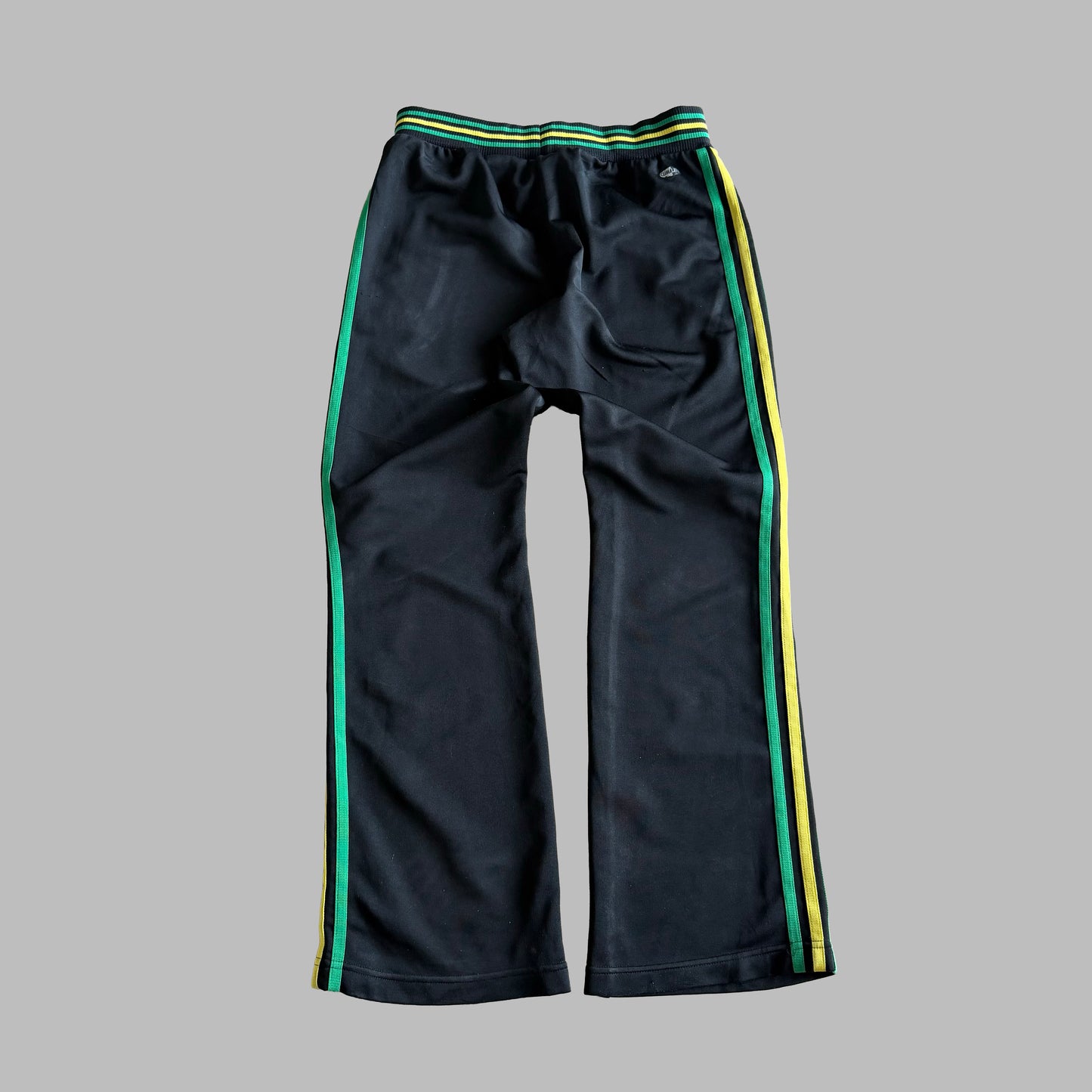 Y2K Adidas Three Stripe Flared Track Pants - S