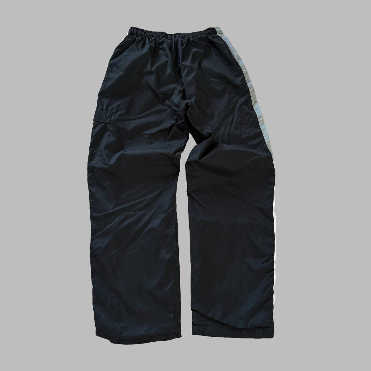 90s Nike Striped Wide Leg Track Pants - M