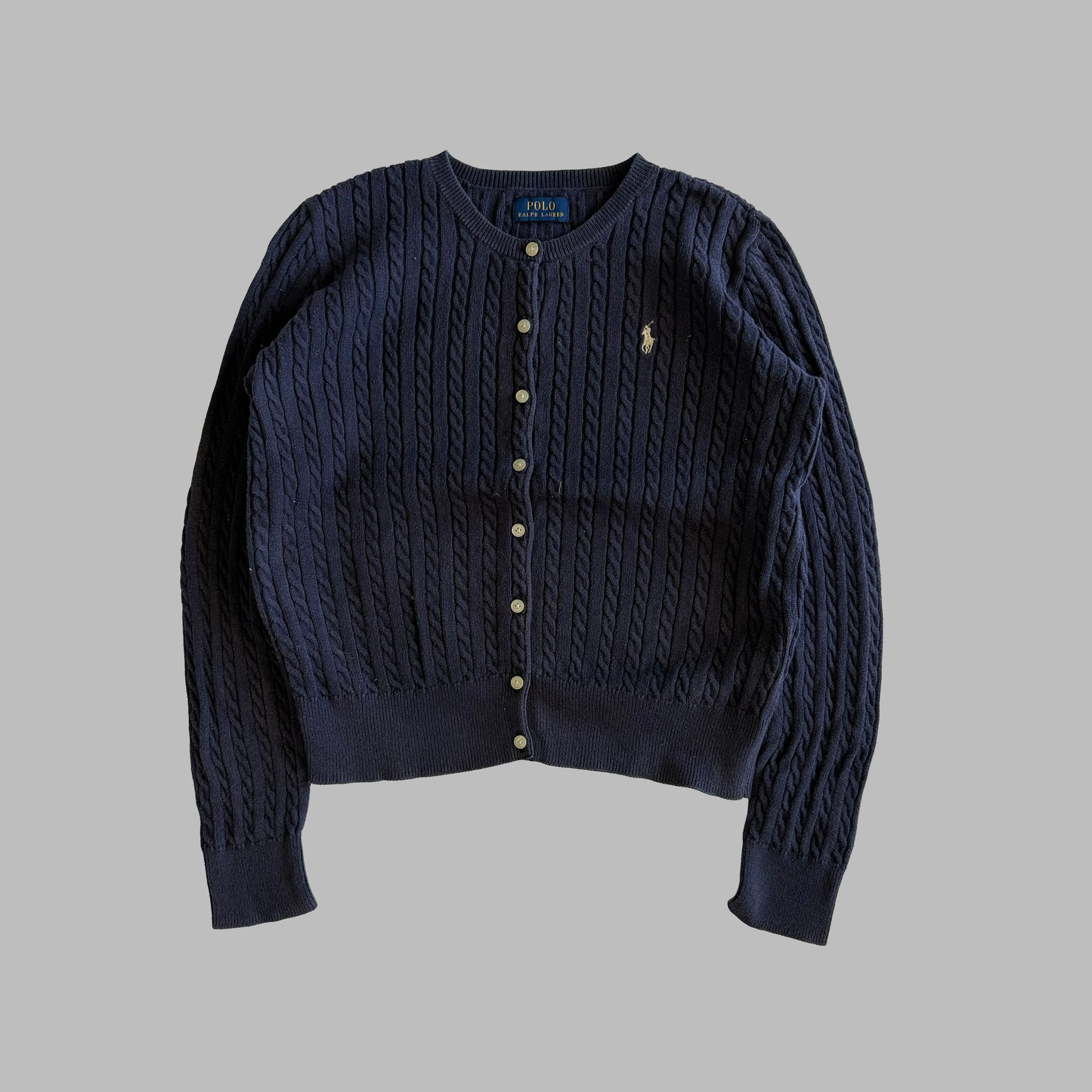 Ralph Lauren Cable Knit Cardigan - Small