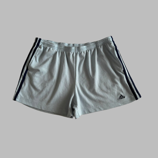 Y2K Adidas Three Stripe Mini Shorts - XL