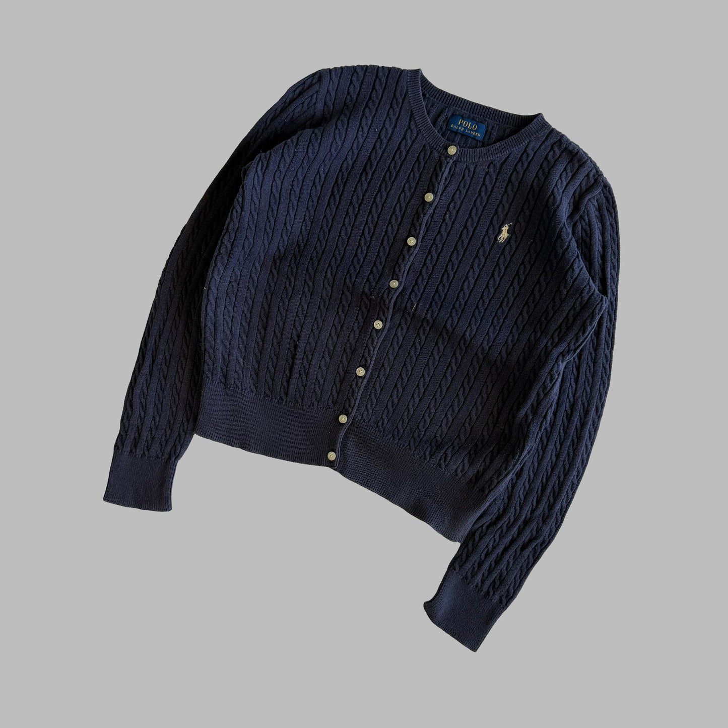 Ralph Lauren Cable Knit Cardigan - Small
