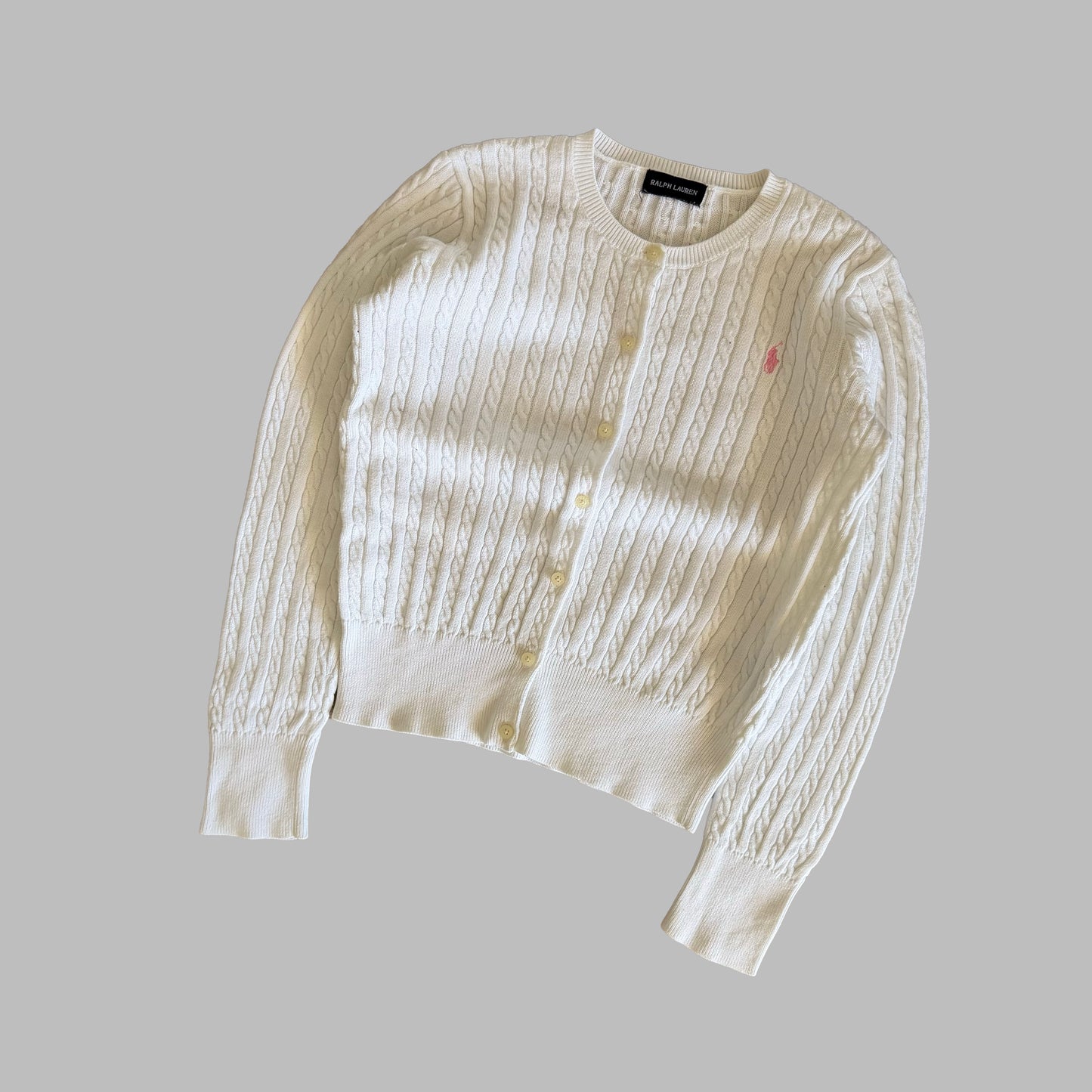 Ralph Lauren Cable Knit Cardigan - Small