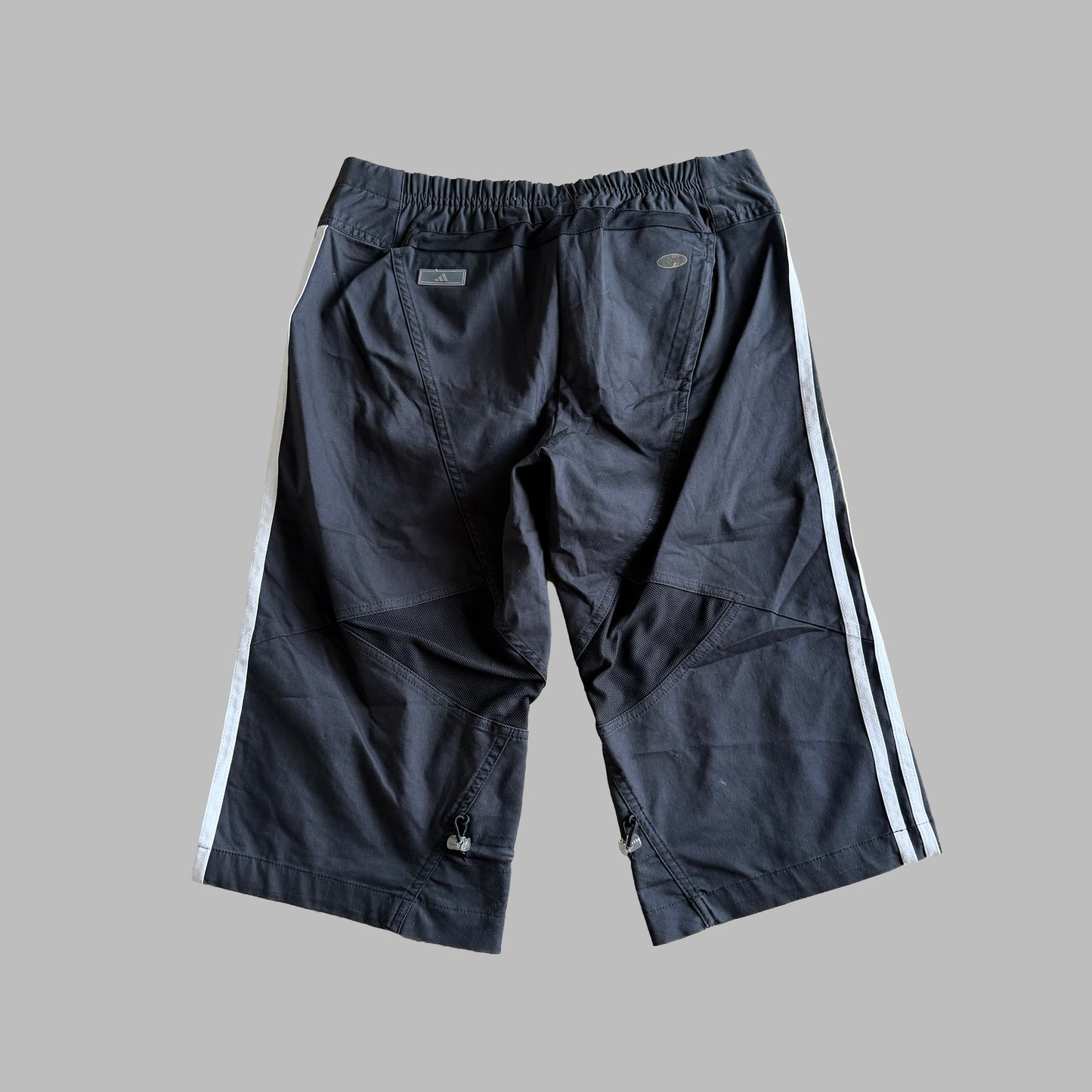 Y2K Adidas Three Stripe Capris - S