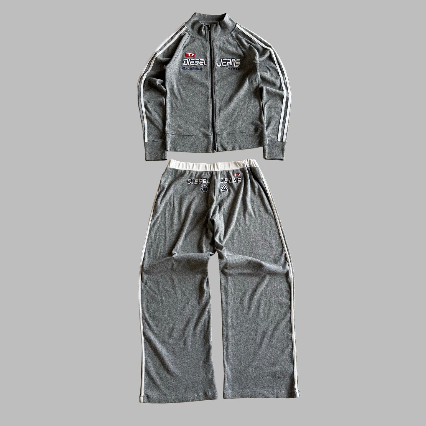 Y2K Diesel Jacket and Track Pants Matching Set - S