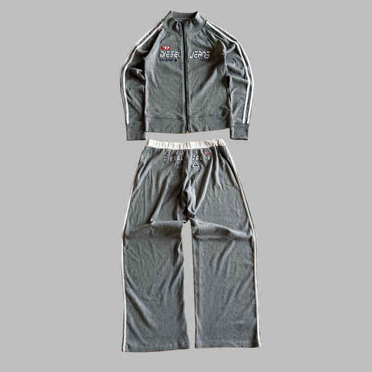 Y2K Diesel Jacket and Track Pants Matching Set - S
