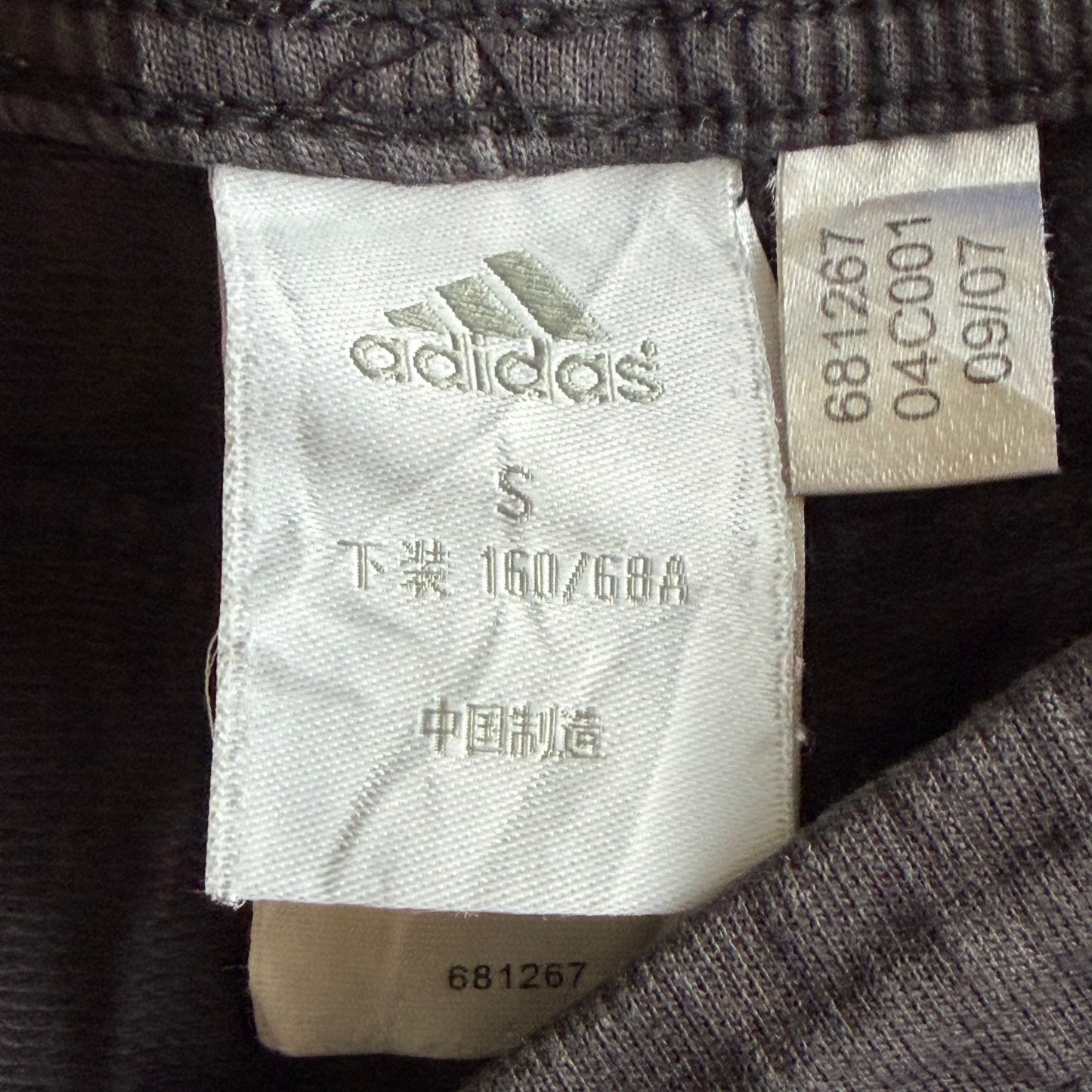 Y2K Adidas Three Stripe Wide Leg Cotton Track Pants - M