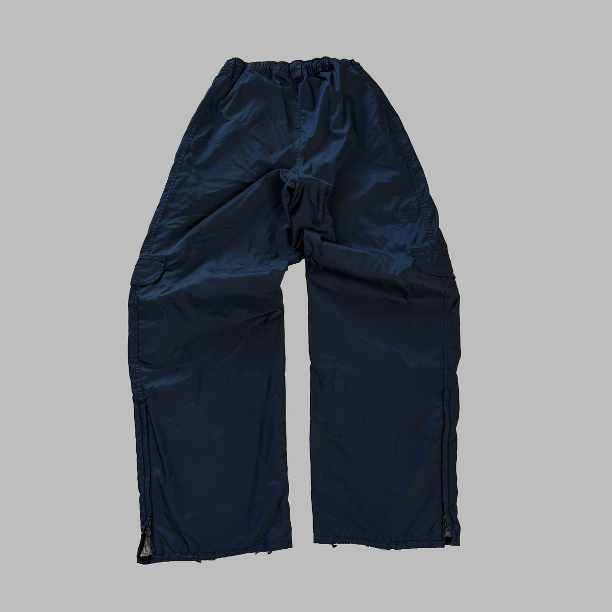 90s Nike Wide Leg Spell Out Track Pants - S