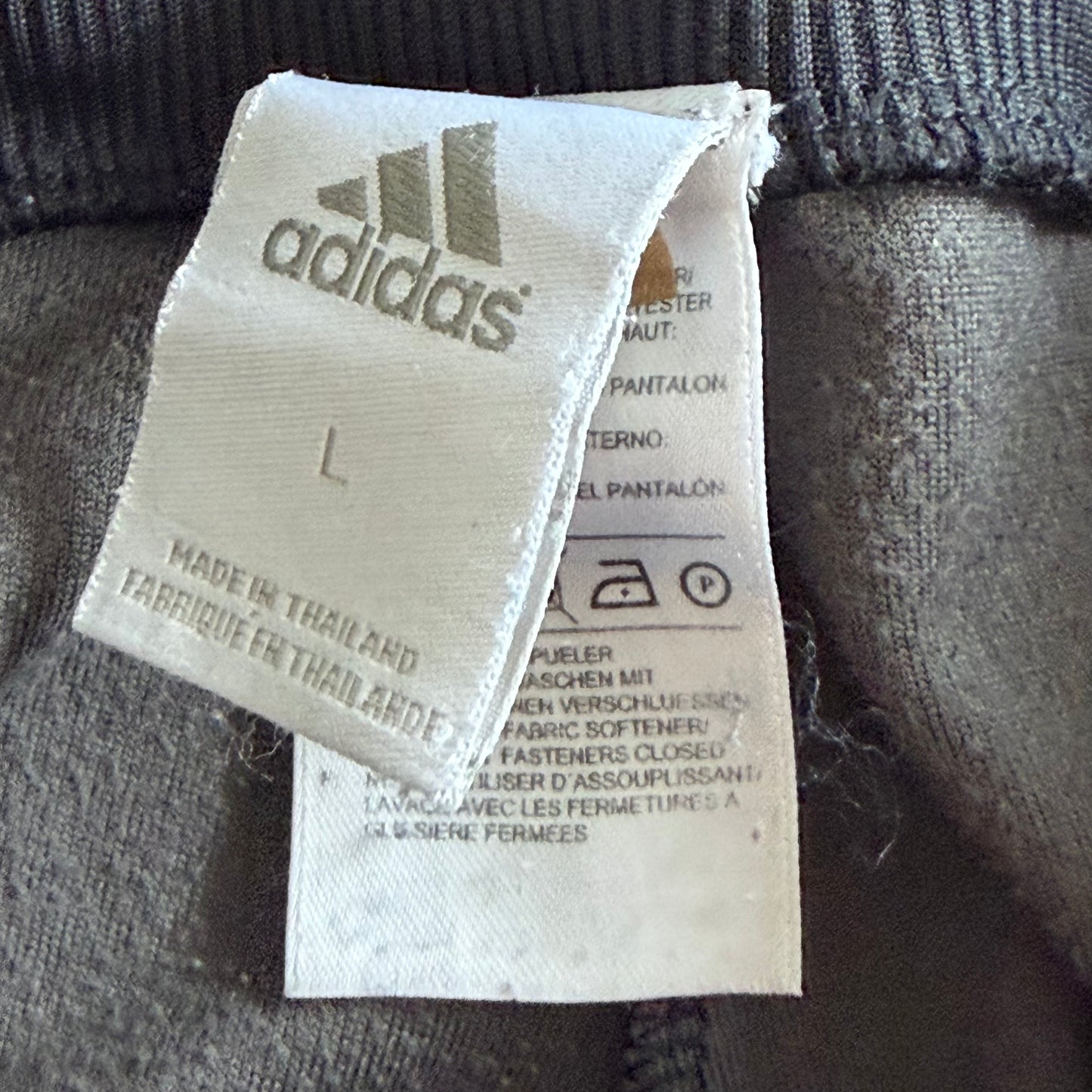 Y2K Adidas Wide Leg Velour Track Pants - L