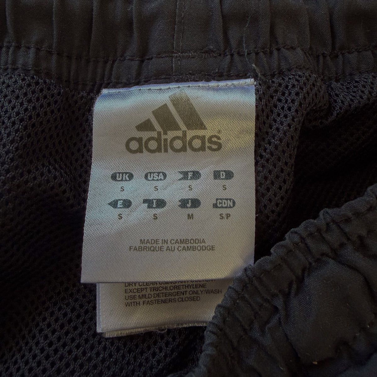 Y2K Adidas Three Stripe Baggy Track Pants - S