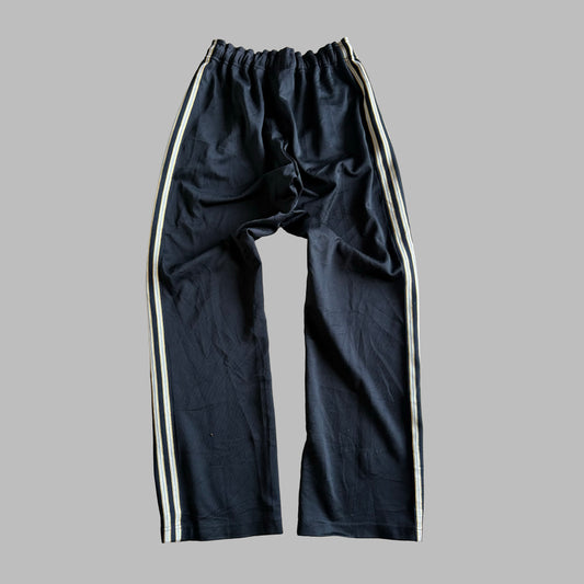 Y2K Adidas Three Stripe Wide Leg Track Pants - S