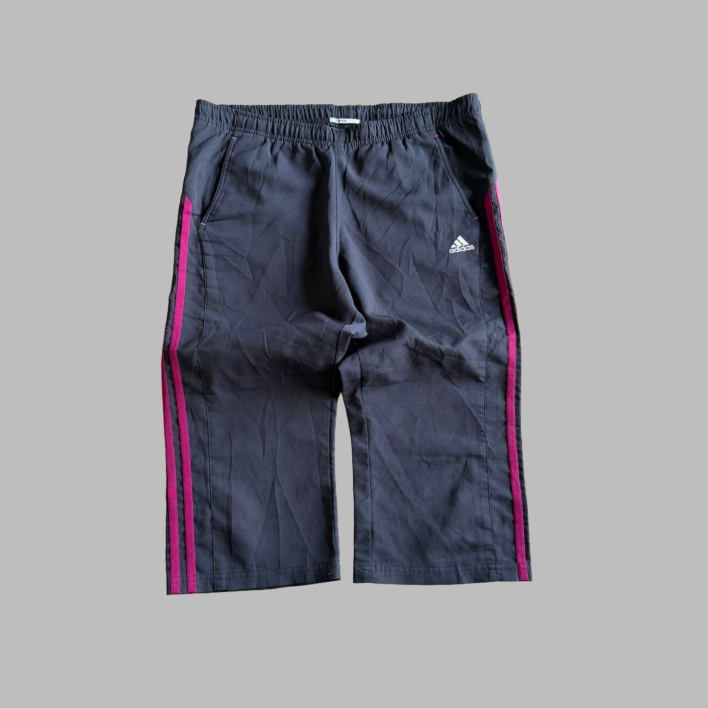 Y2K Adidas Striped Capris - S