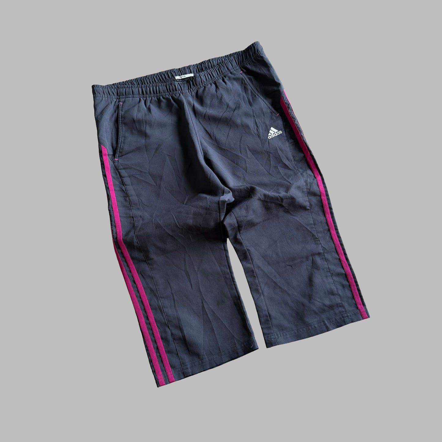 Y2K Adidas Striped Capris - S