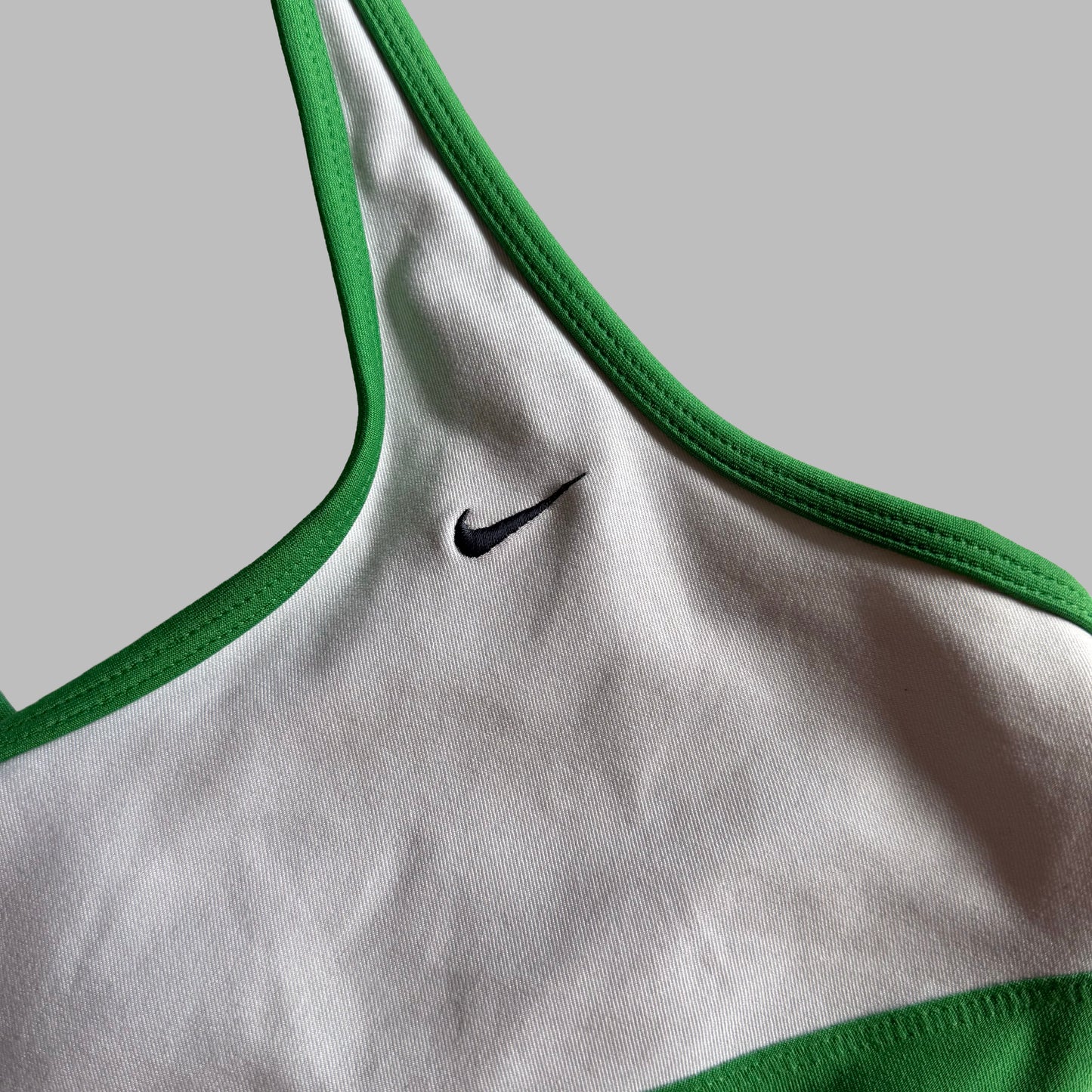Y2K Nike Striped Racer-Back Activewear Tank - L