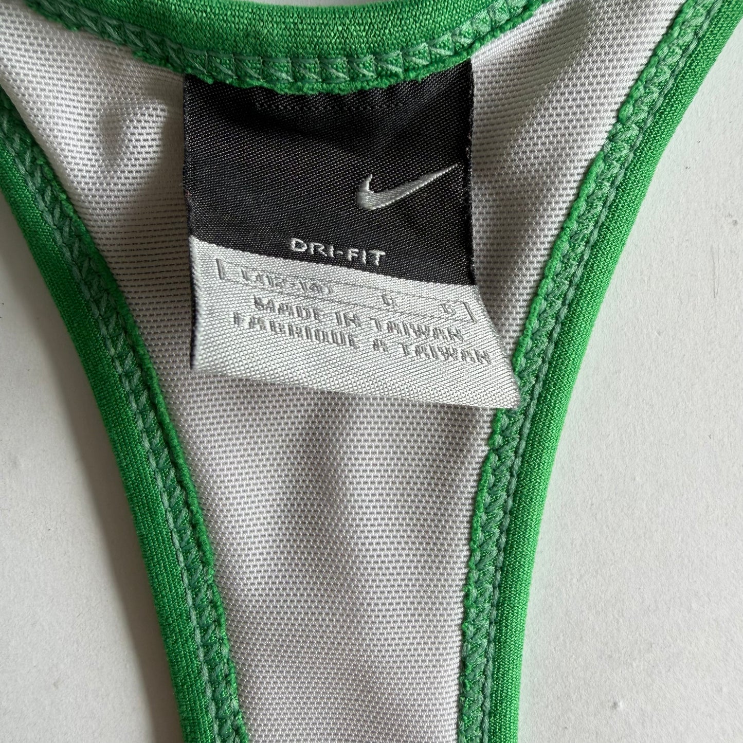 Y2K Nike Striped Racer-Back Activewear Tank - L