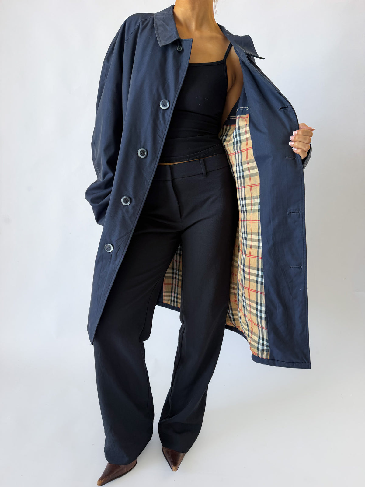 90s Burberry Trench Coat - S