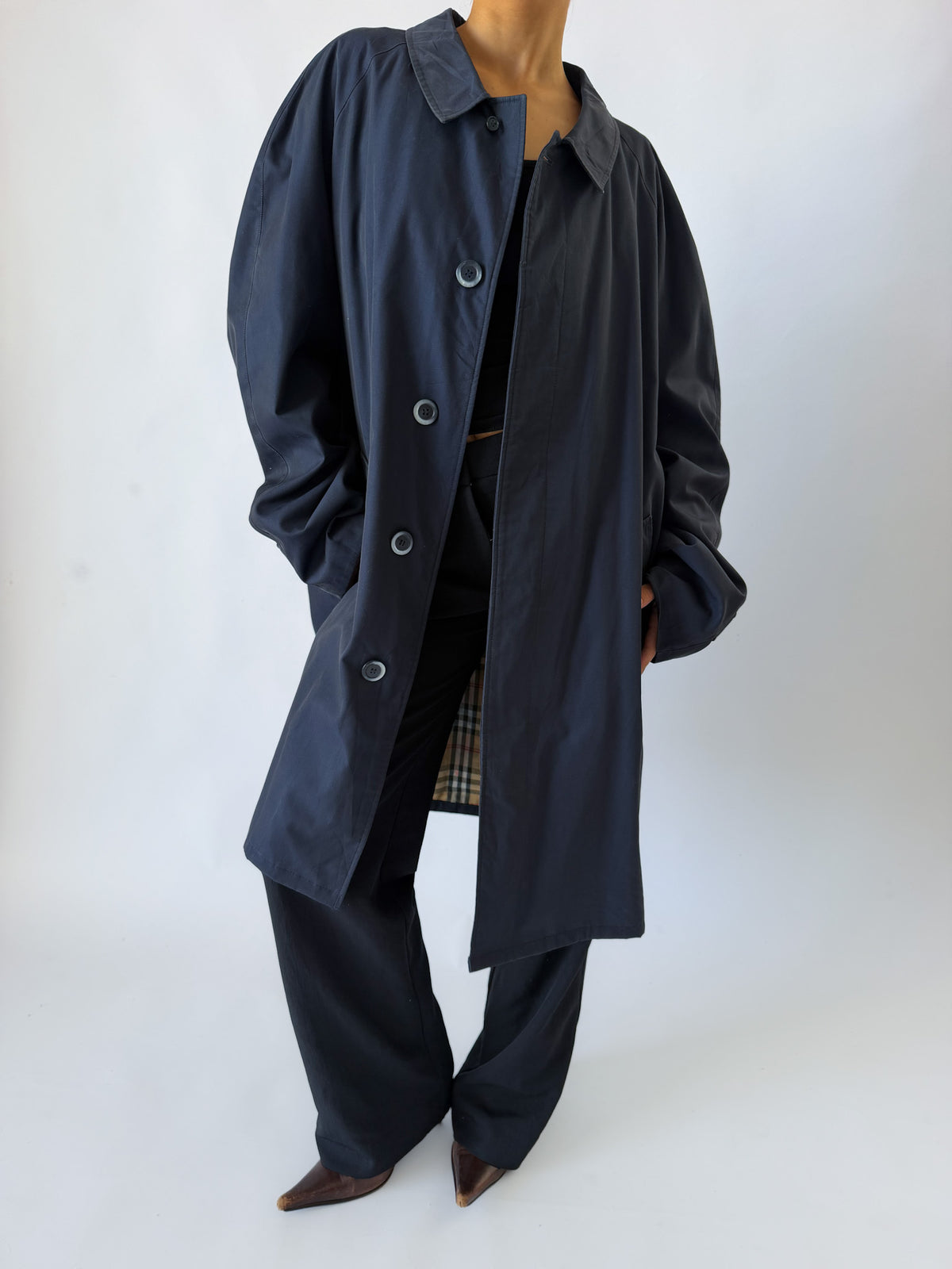 90s Burberry Trench Coat - S