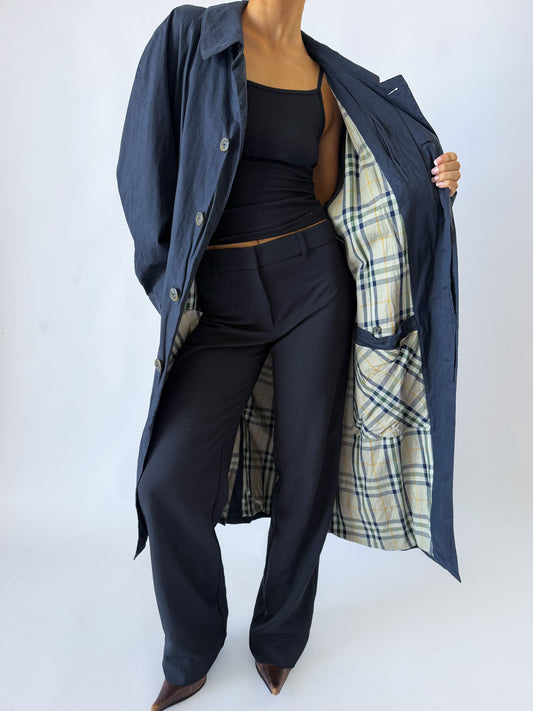 90s Burberry Trench Coat - L