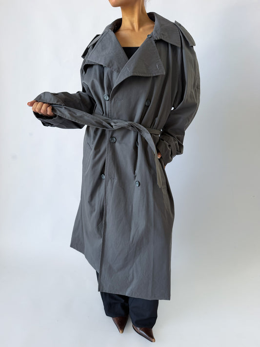 90s Burberry Double Breasted Trench Coat - L