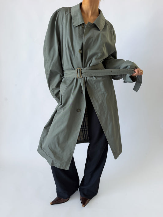 90s Burberry Trench Coat - L