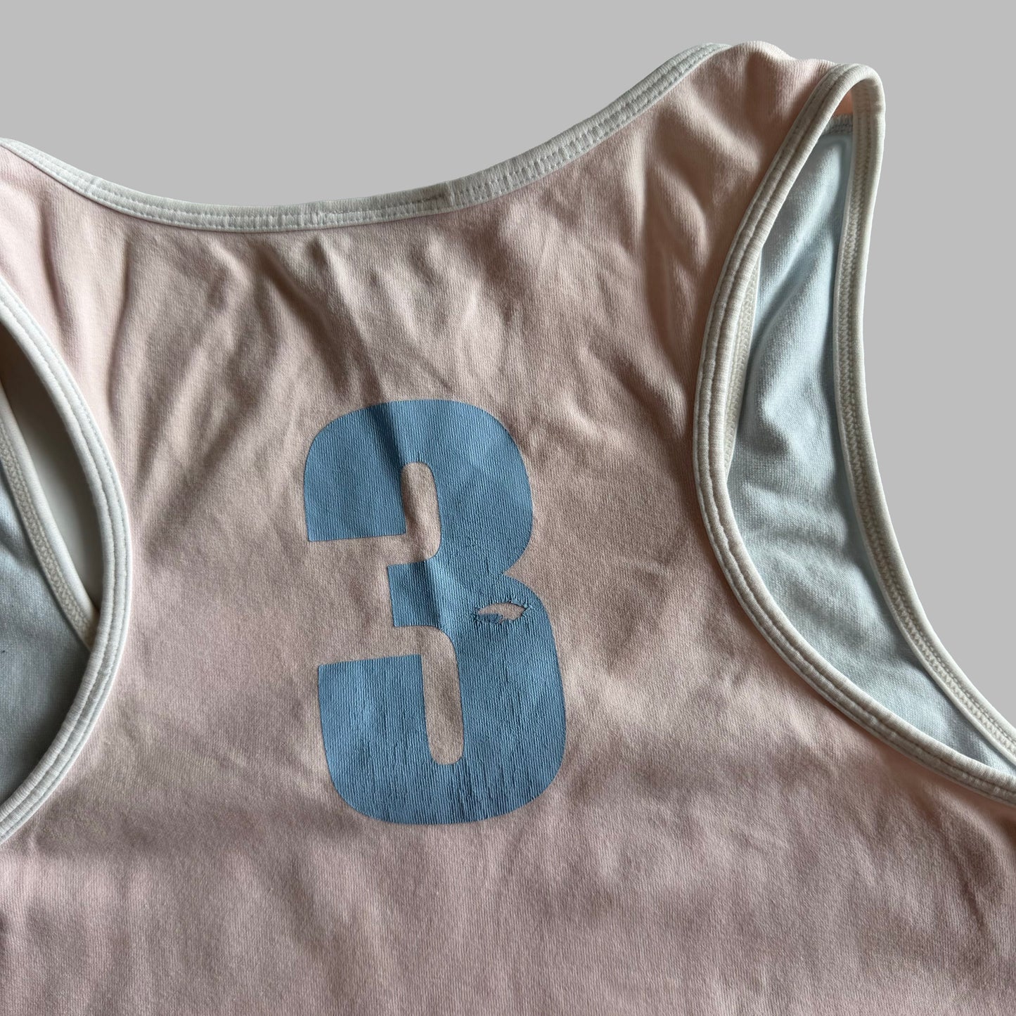 Y2K Adidas Spell-Out Activewear Tank - L