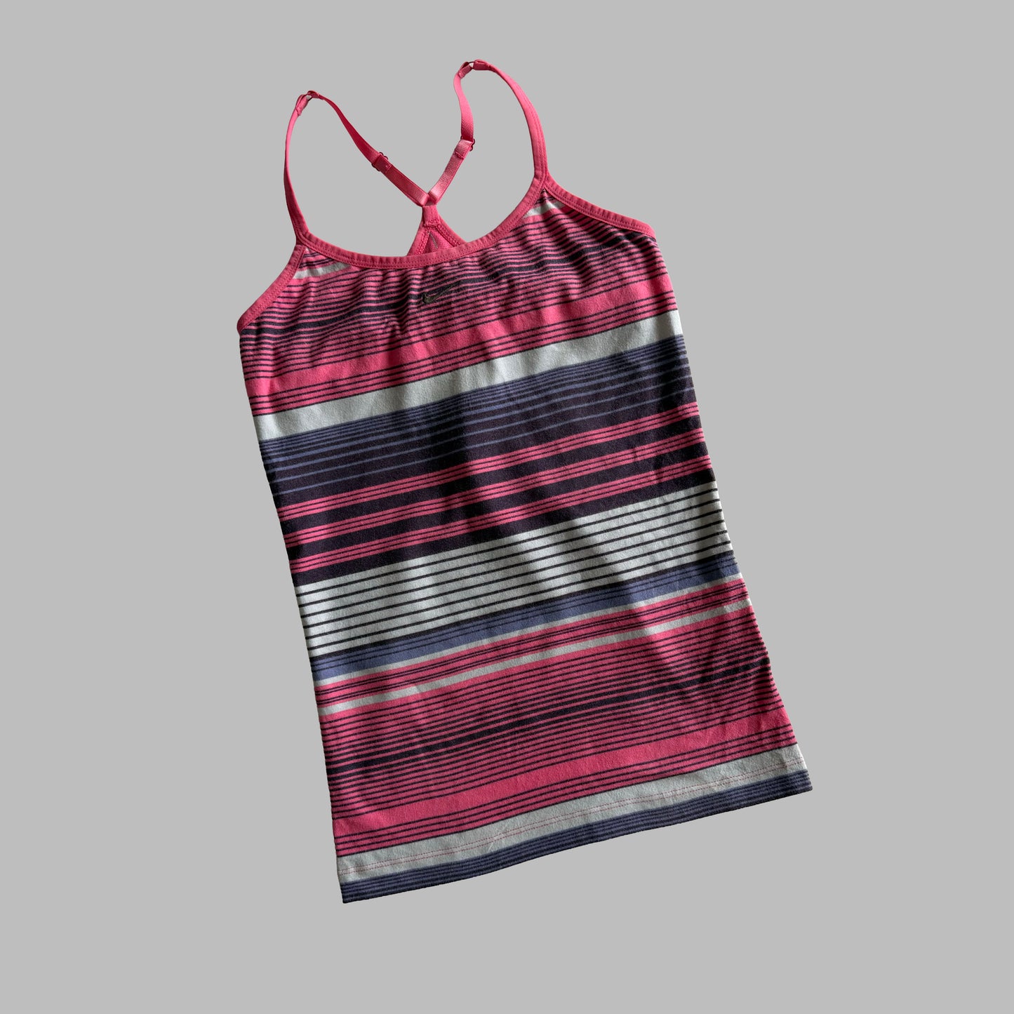 Y2K Nike Striped Activewear Tank - S