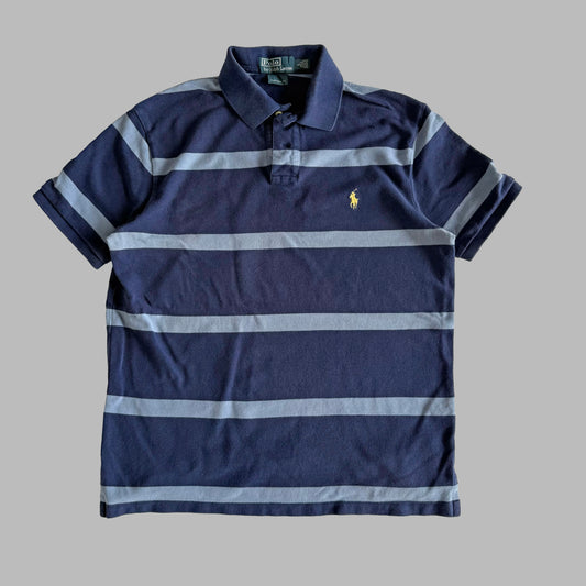 Ralph Lauren Striped Polo Shirt - Large