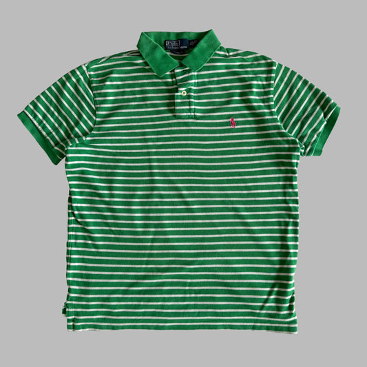 Ralph Lauren Striped Polo Shirt - Medium