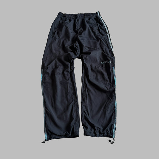 Y2K Adidas Spell Out Baggy Track Pants - S