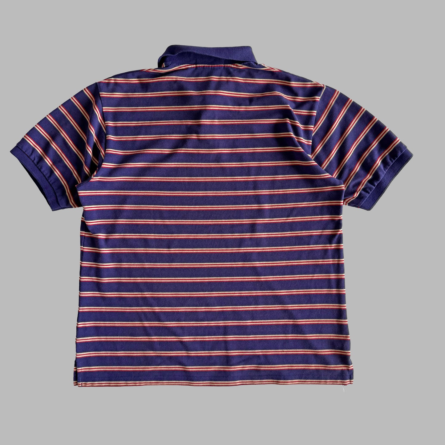 Ralph Lauren Striped Polo Shirt - Large