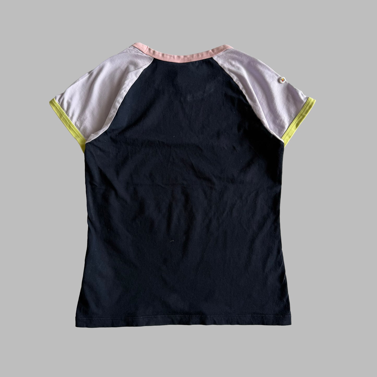 Y2K Adidas Spell Out Baby Tee - M