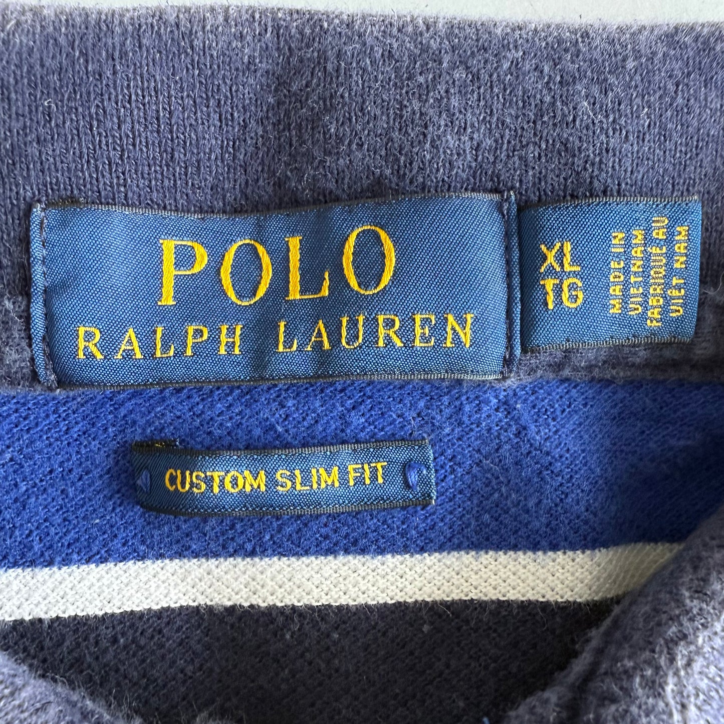 Ralph Lauren Striped Polo Shirt - XL