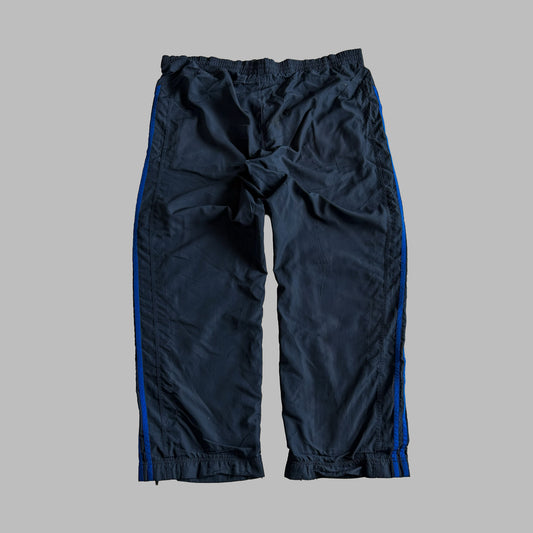 Y2K Adidas Three Stripe Wide Leg Track Pants - L