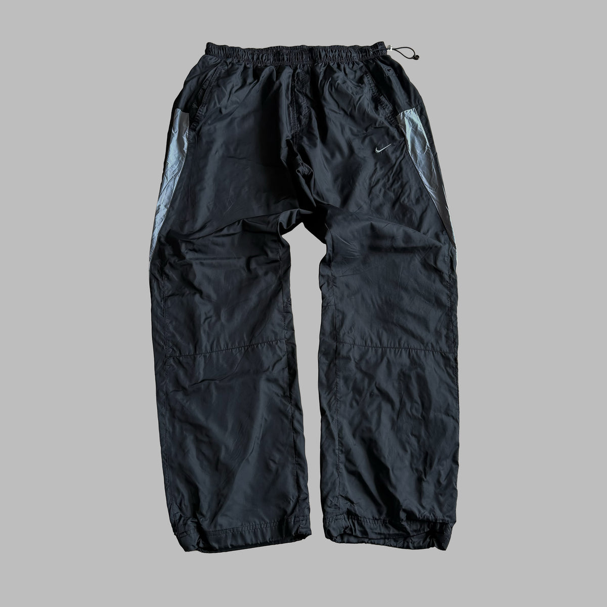 Y2K Nike Striped Wide Leg Track Pants - L