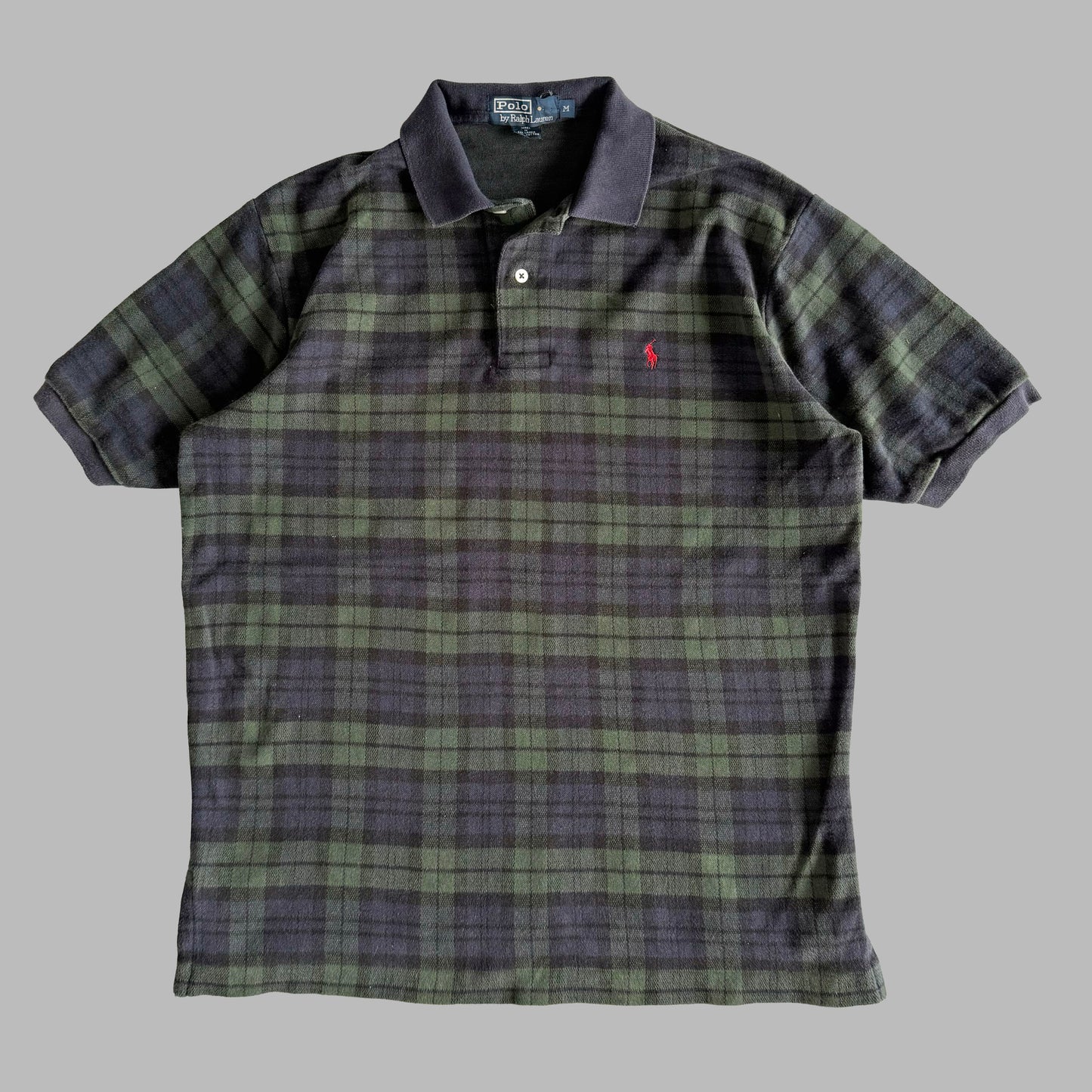 Ralph Lauren Tartan Polo Shirt - Medium