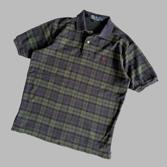 Ralph Lauren Tartan Polo Shirt - Medium