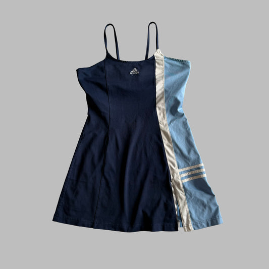 Y2K Adidas Panelled Activewear Dress - L