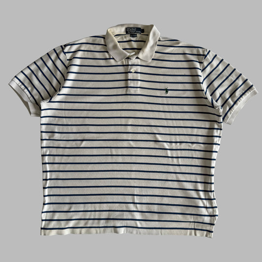 Ralph Lauren Striped Polo Shirt - Large
