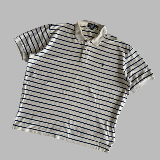 Ralph Lauren Striped Polo Shirt - Large
