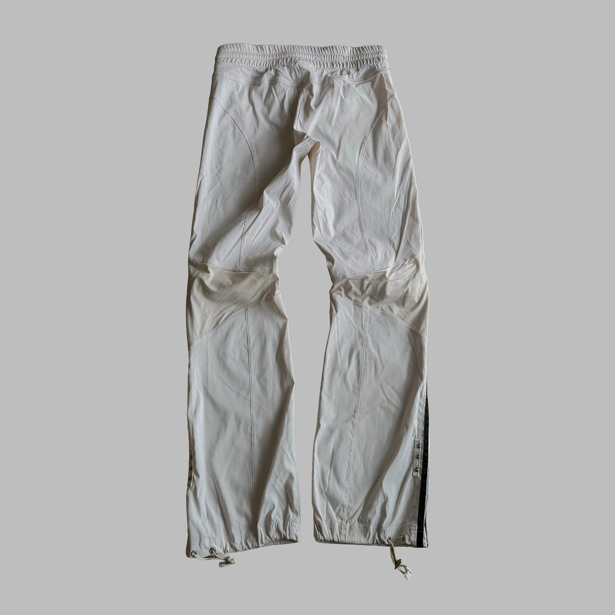 Y2K Adidas Three Stripe Parachute Track Pants - S