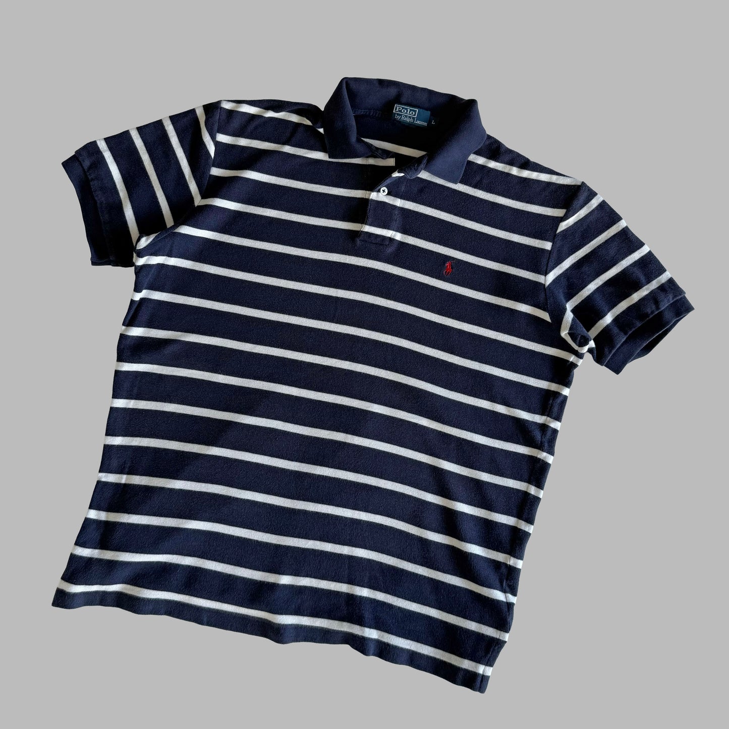 Ralph Lauren Striped Polo - Large