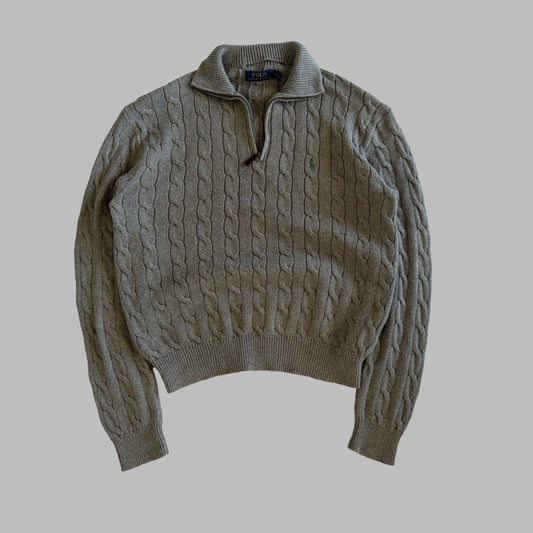 Ralph Lauren Cable Knit Quarter Zip - Medium