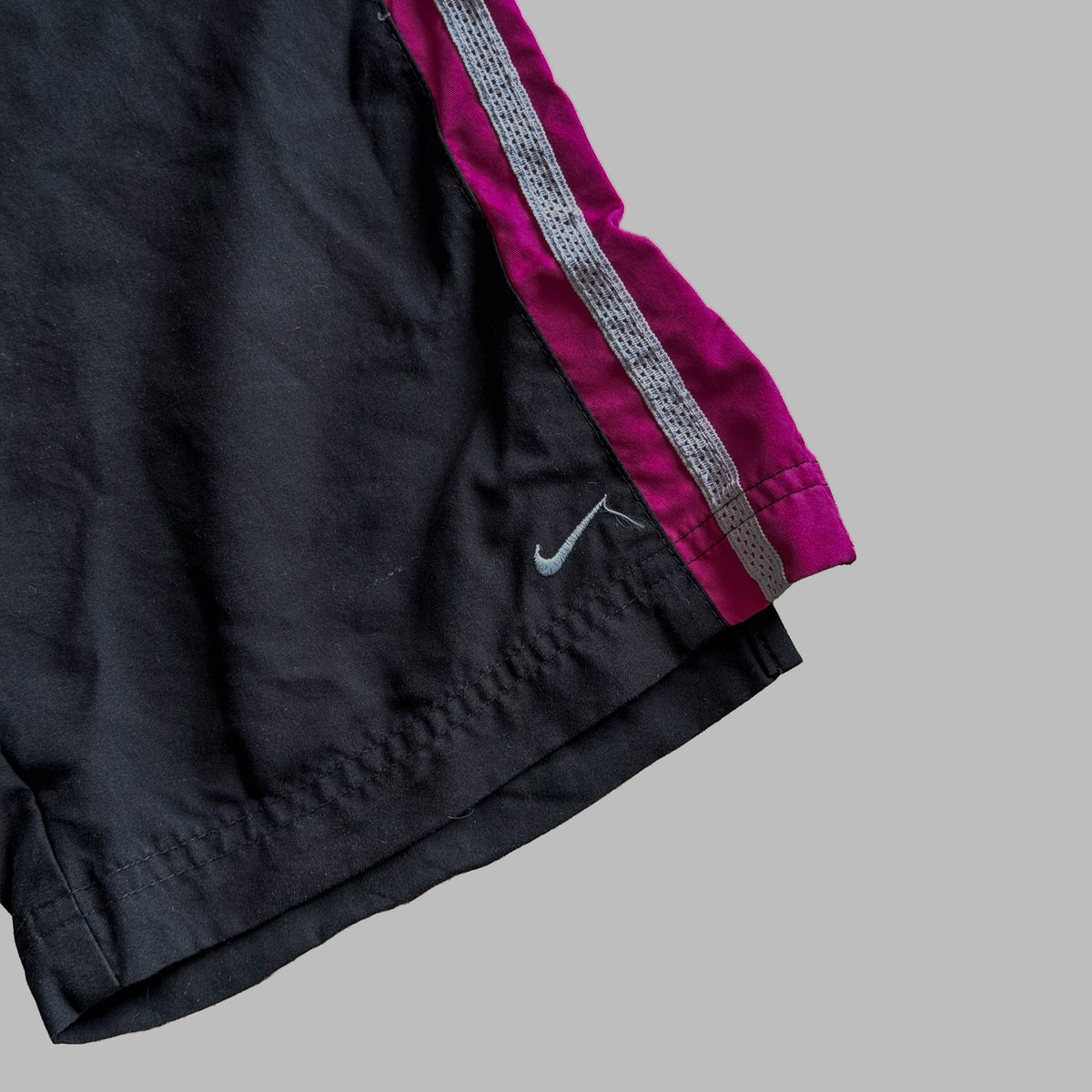 Y2K Nike Striped Wide Leg Track Pants - M
