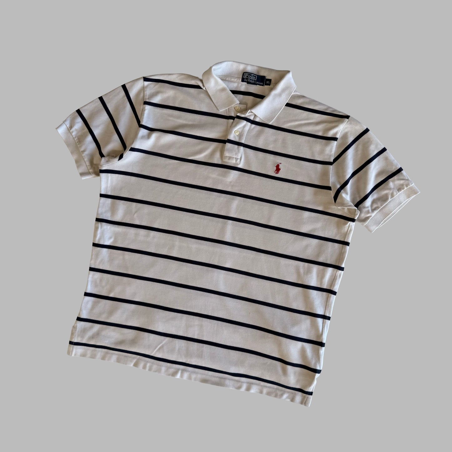 Ralph Lauren Striped Polo Shirt - XL