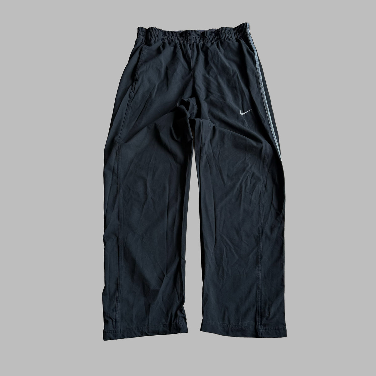 Y2K Nike Striped Wide Leg Track Pants - XL