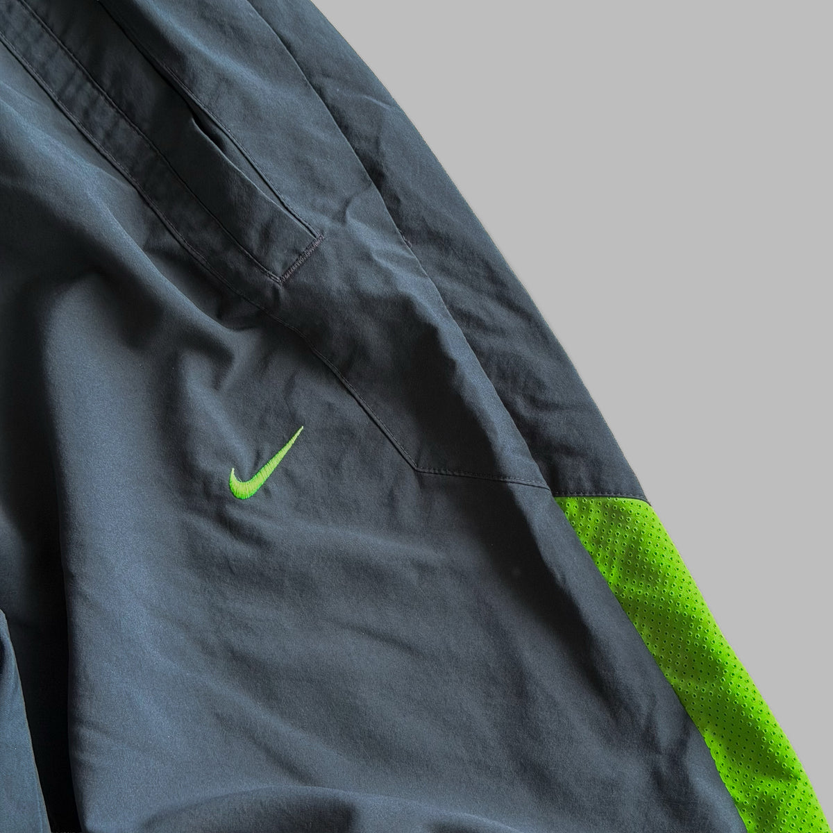 Y2K Nike Baggy Striped Track Pants - M
