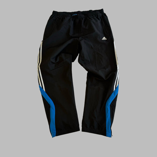 Y2K Adidas Three Stripe Baggy Track Pants - XL