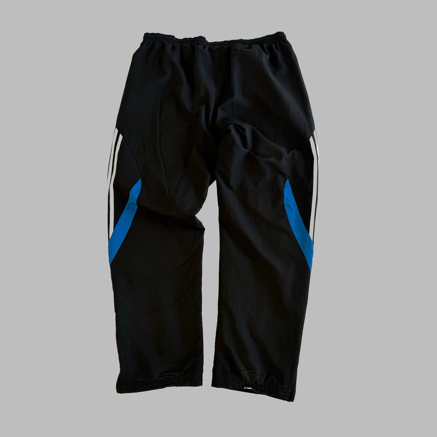 Y2K Adidas Three Stripe Baggy Track Pants - XL