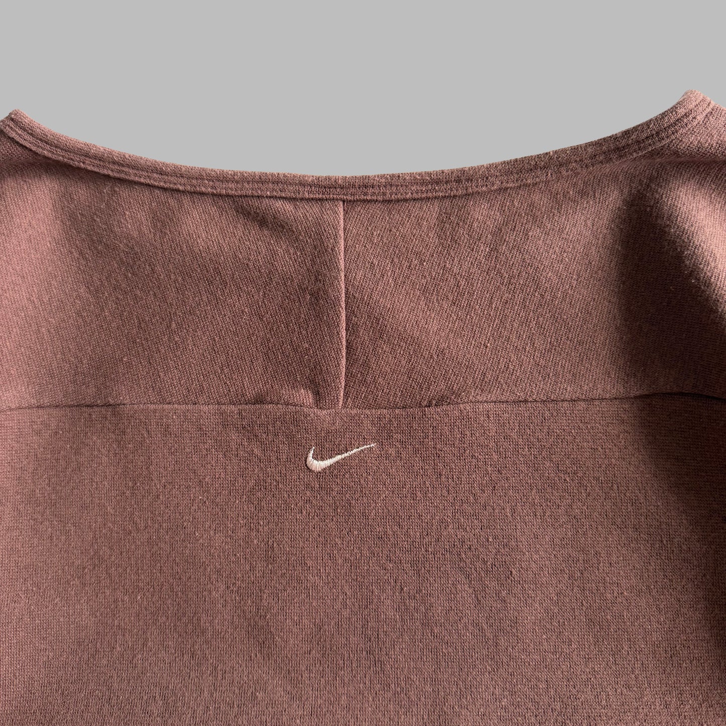 Y2K Nike Spell Out Boat Neck  Baby Tee - S/M