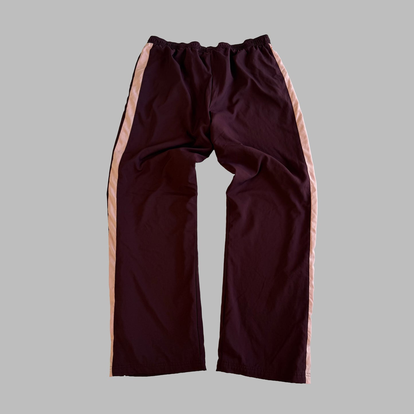 Y2K Nike Striped Wide Leg Track Pants - L